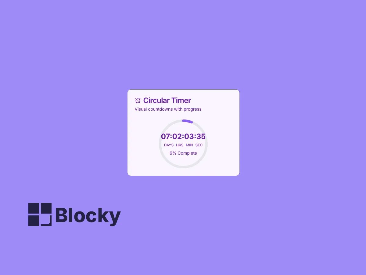 Circular Countdown Timer
