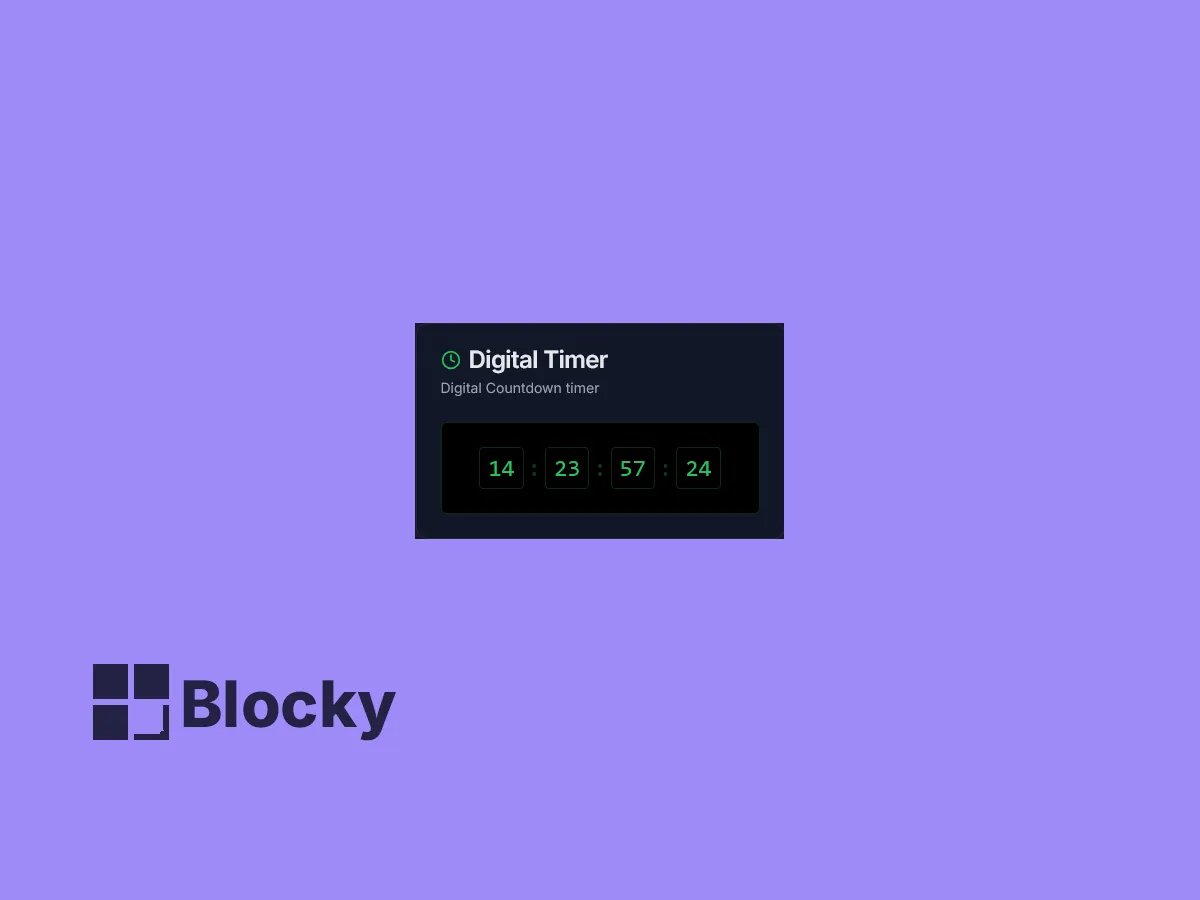 Digital Countdown Timer