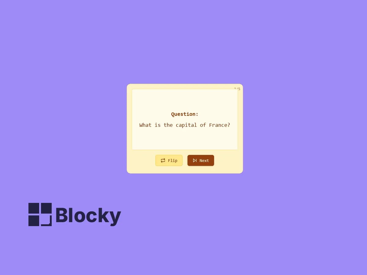 Retro Flashcards
