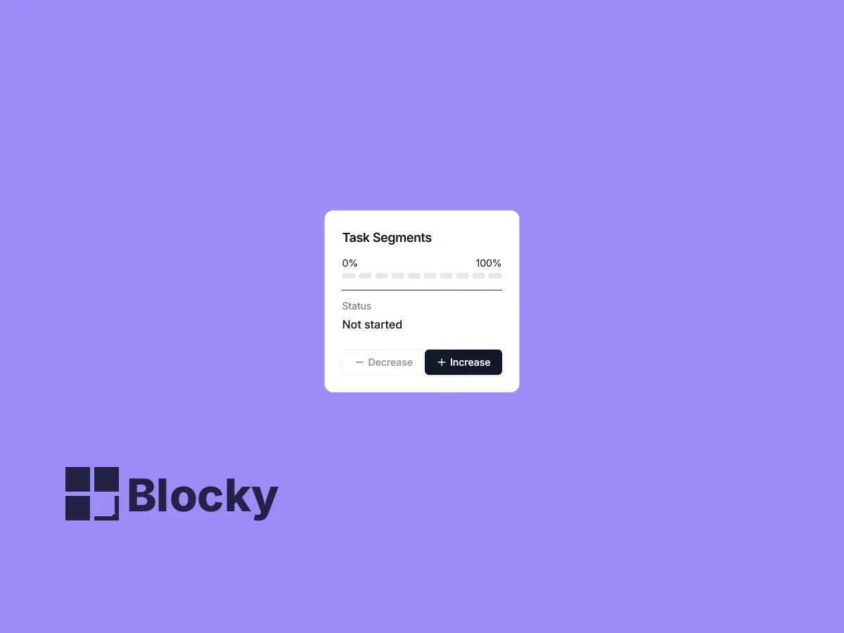 Segmented Progress Tracker